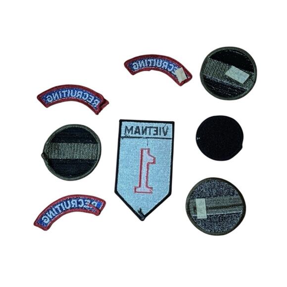 Military Patches Vietnam Era US Army Service Recruiting Number 5 Stripes Veteran - Picture 7 of 7